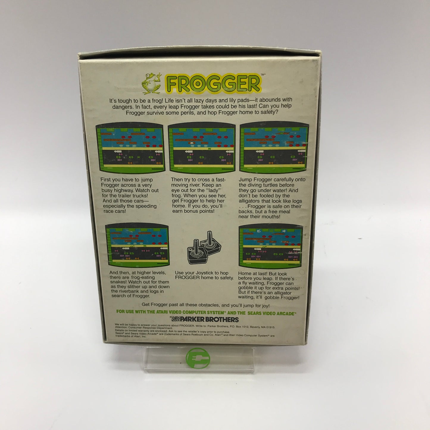 Frogger (Atari 2600, 1981) Complete in Original Box w/ Manual, CIB