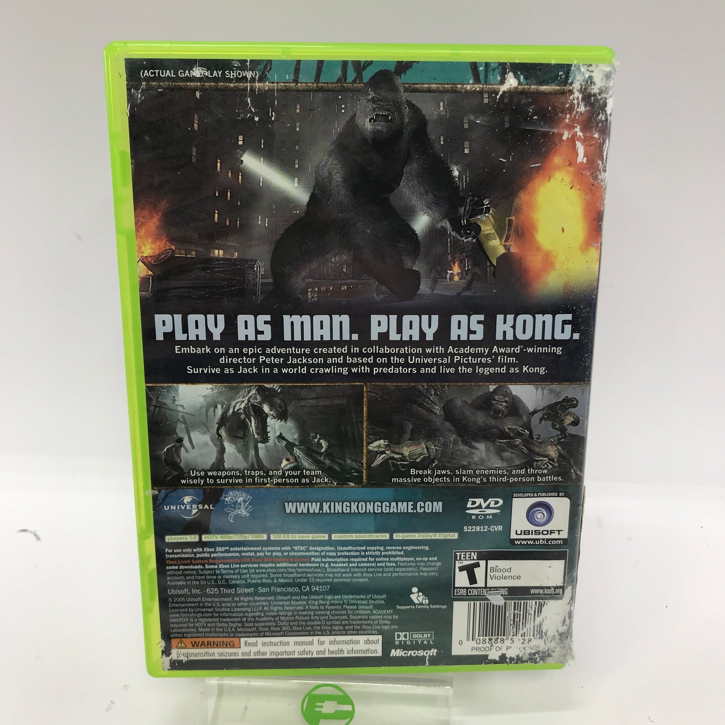 Peter Jackson's King Kong (Microsoft Xbox 360, 2005) No Manual