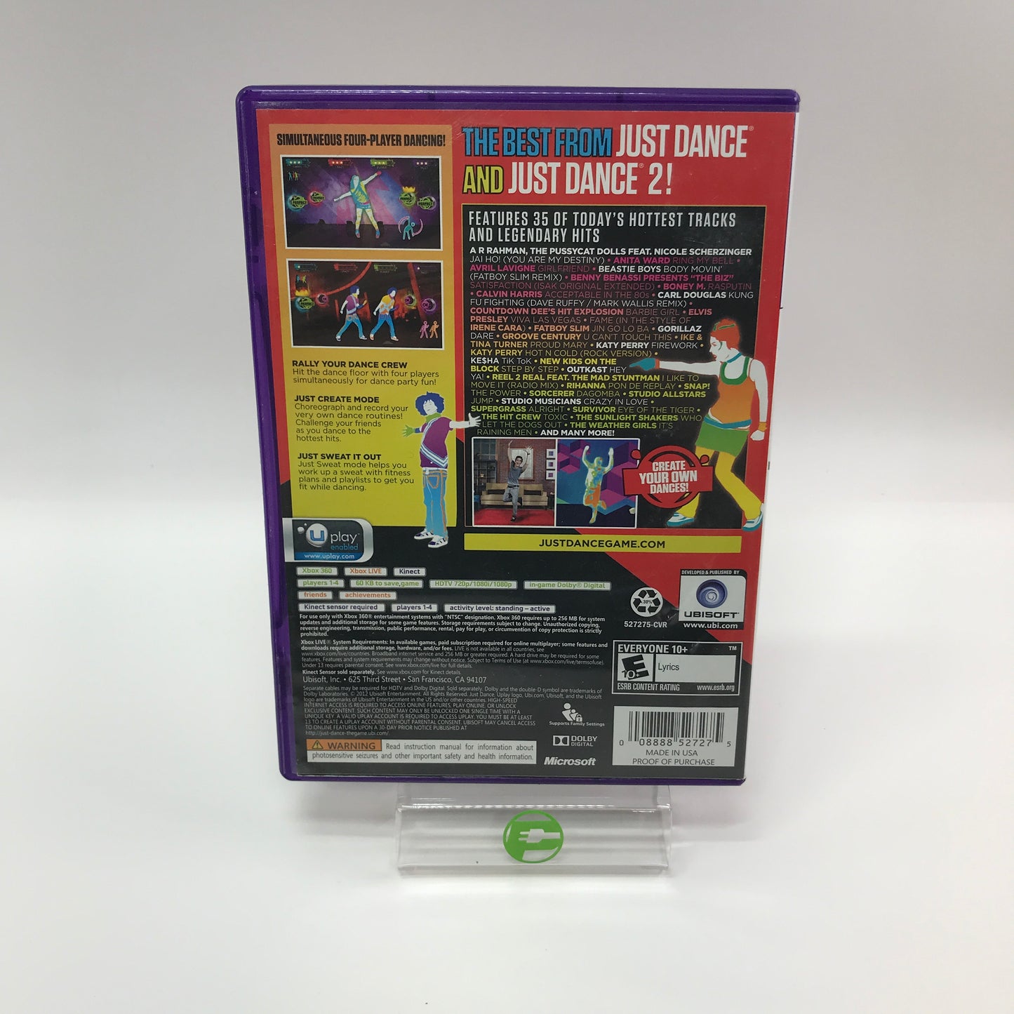 Just Dance Greatest Hits (Microsoft Xbox 360, 2012) Complete in Original Box CIB