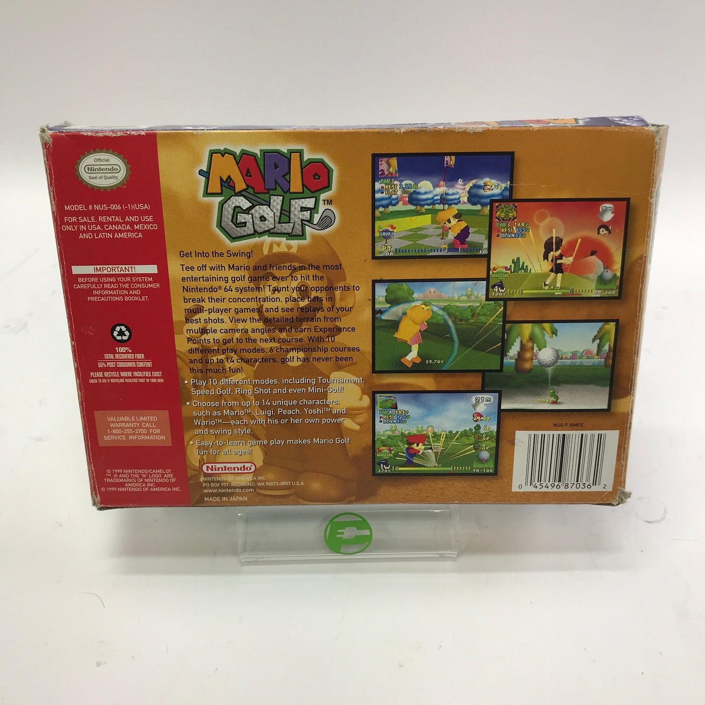 Mario Golf (Nintendo 64 N64, 1999) Box Only