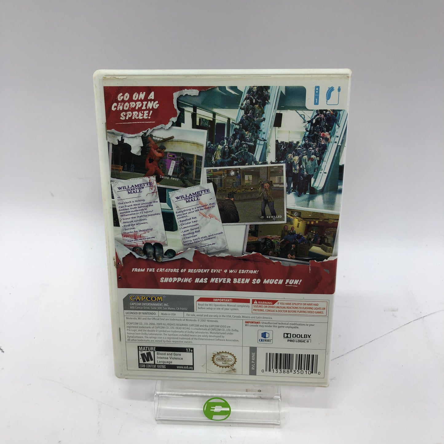 Dead Rising Chop Til You Drop (Nintendo Wii, 2009) CIB