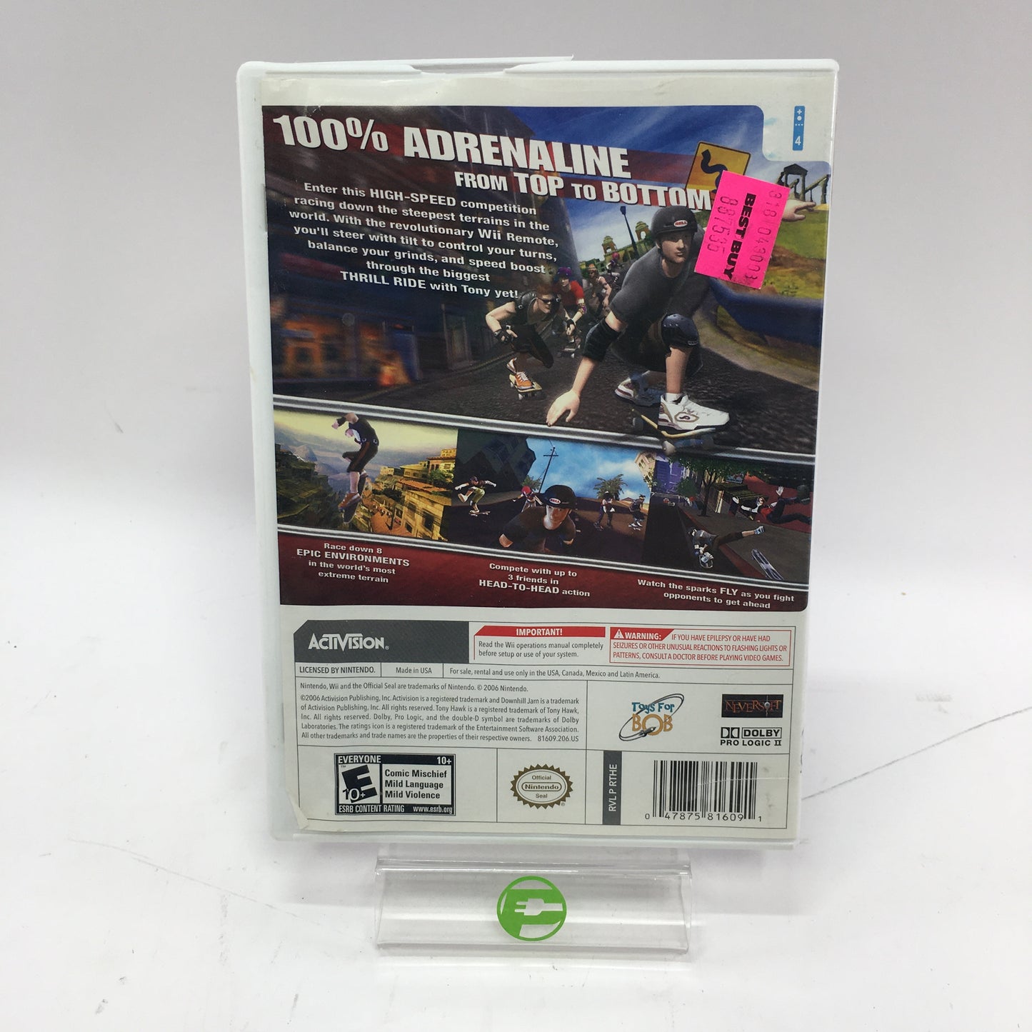 Nintendo Wii Tony Hawk's Birdhouse Wireless Skateboard Limited Edition w/ Dongle