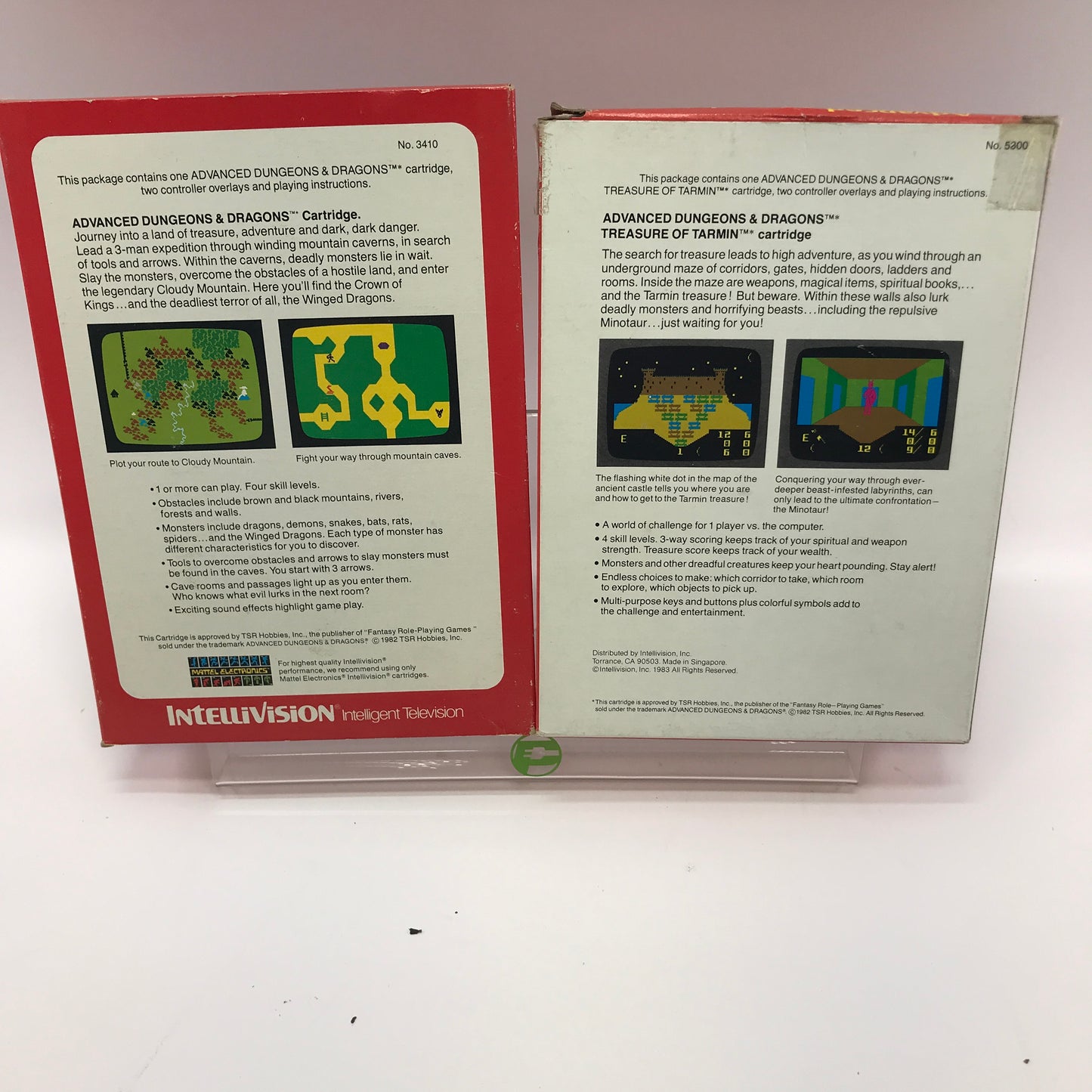 Advanced Dungeons and Dragons Intellivision Lot, 2 Games, Both CIB