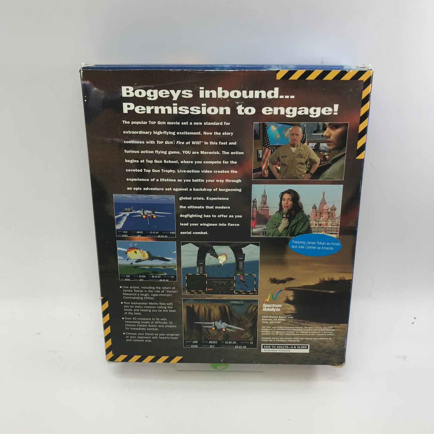 Top Gun Fire at Will (PC, 1996) Complete in Original Big Box CIB