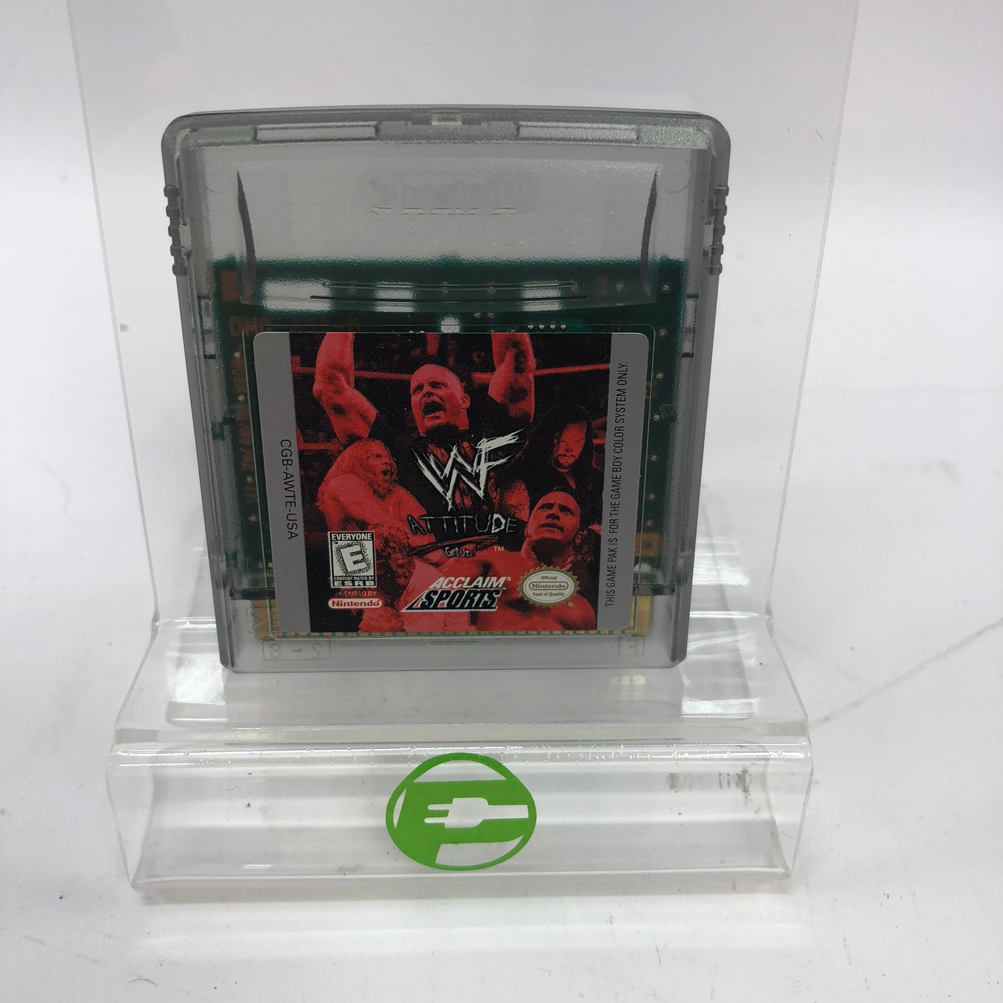 WWF Attitude (Nintendo GameBoy Color, 1999) Complete in Box w Inserts, CIB