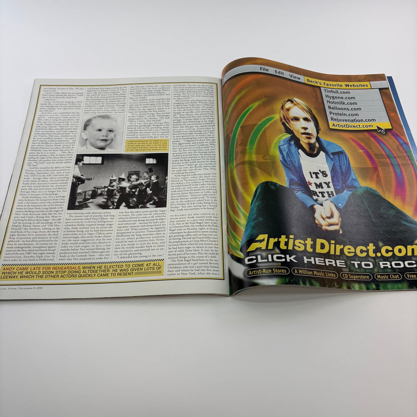 RollingStones Christina Ricci December 9, 1999 Magazine ISSUE 827