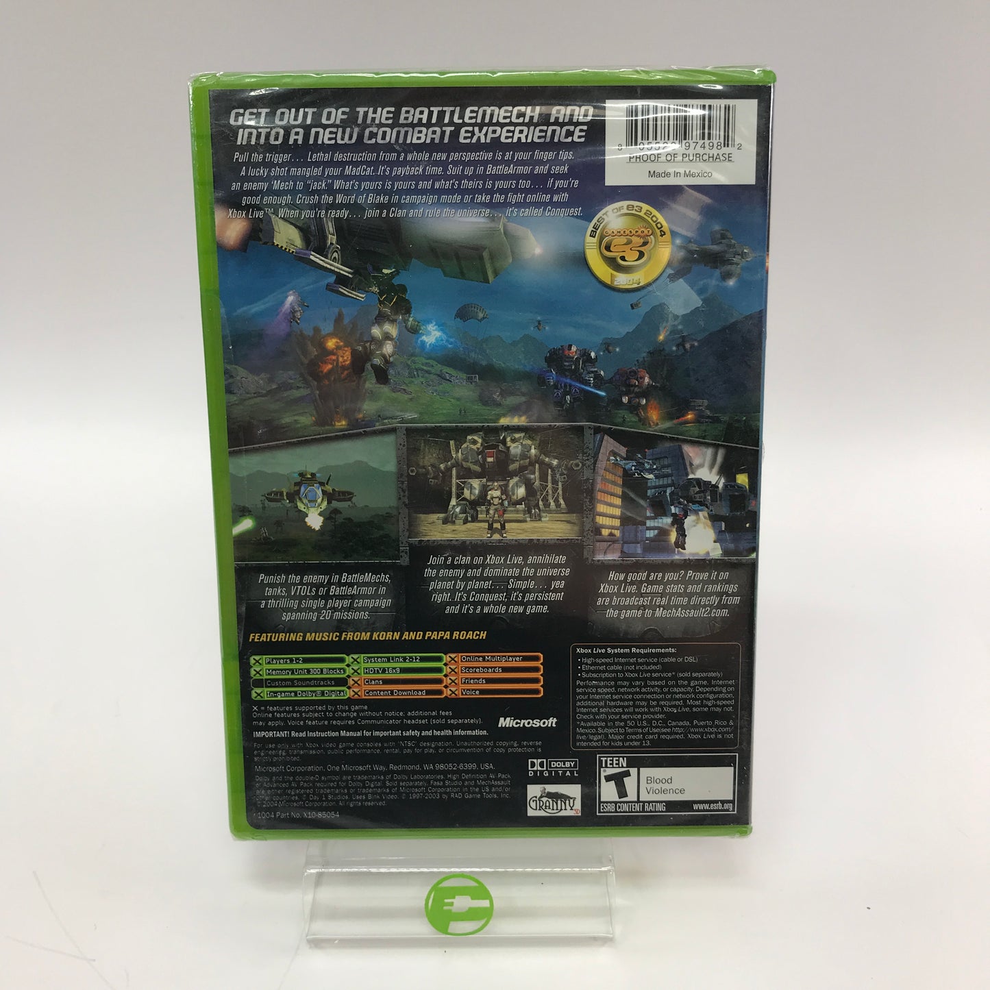 New MechAssault 2 Lone Wolf (Microsoft Xbox, 2004) Factory Sealed