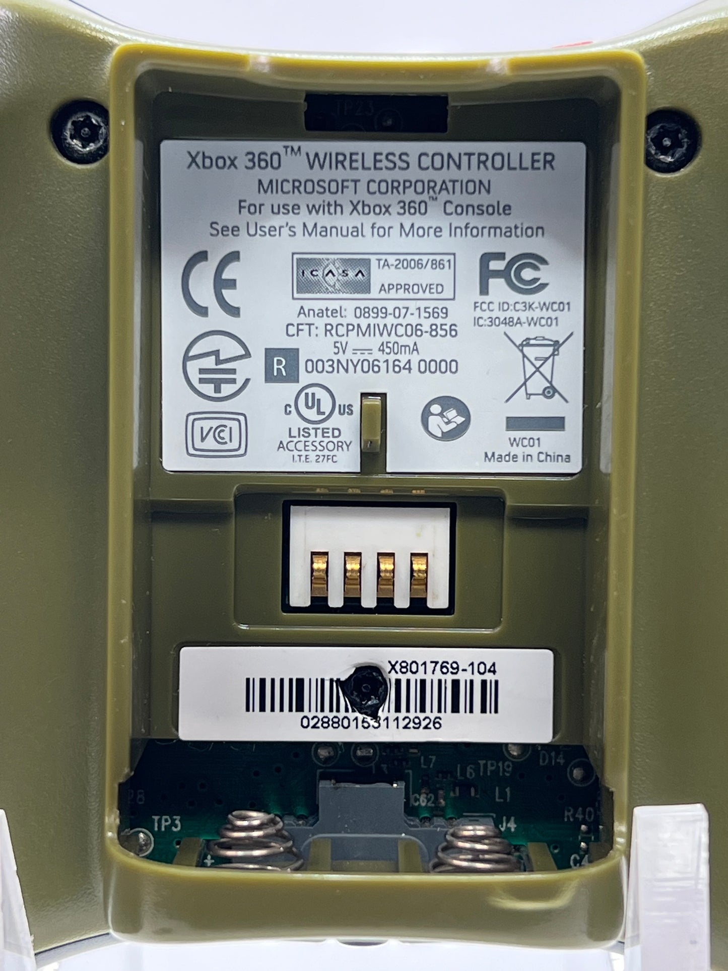 Microsoft Xbox 360 Wireless Controller Green X801769-104