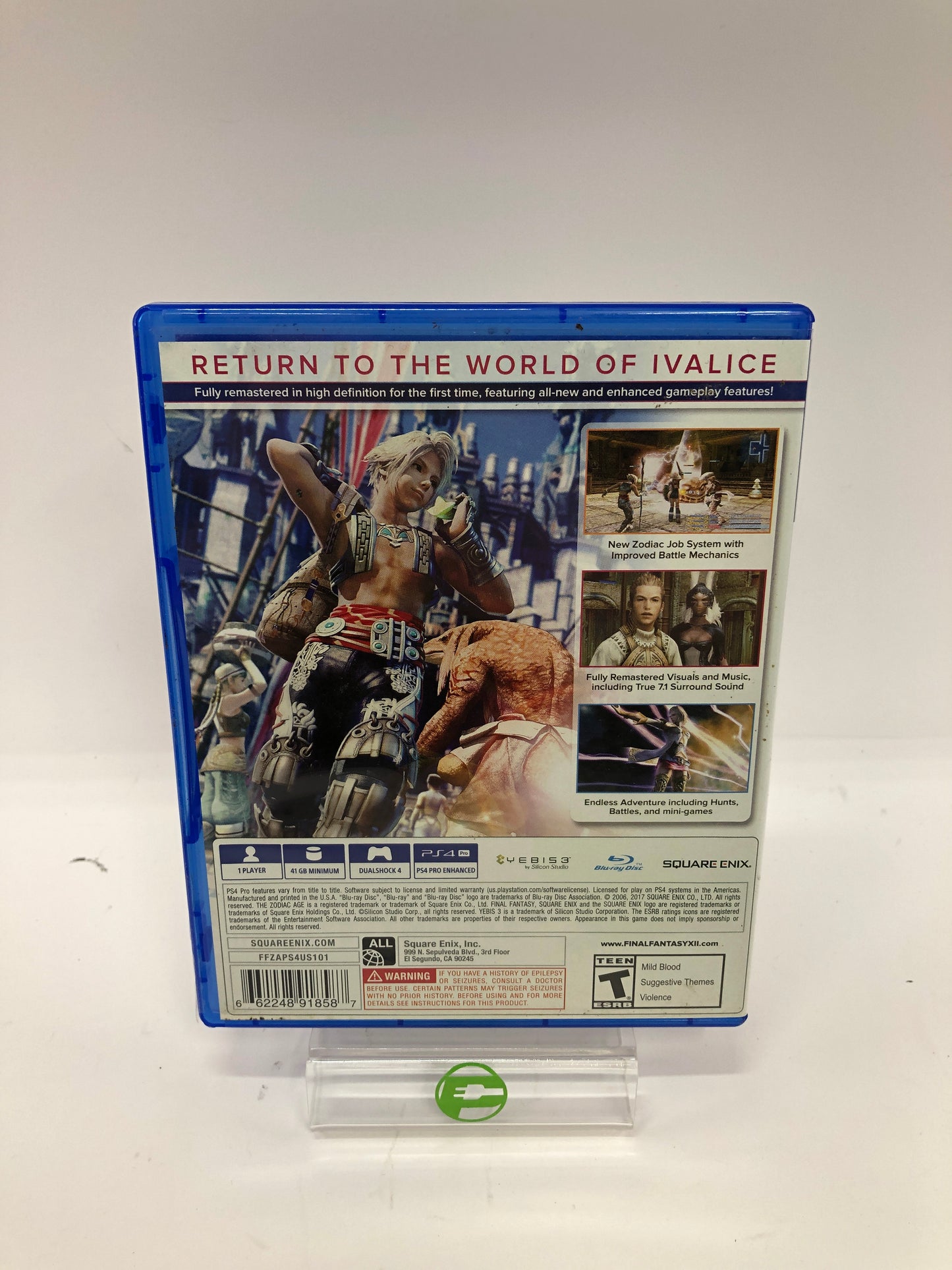 Final Fantasy XII: The Zodiac Age (Sony PlayStation 4 PS4, 2017) CIB w Inserts