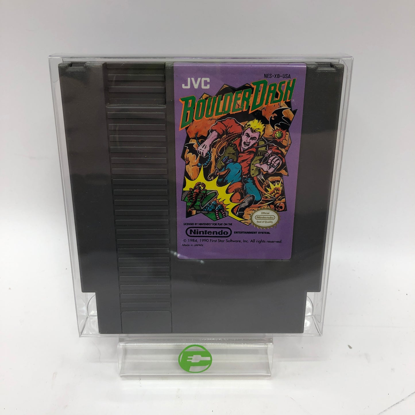 Boulder Dash (Nintendo NES, 1990) Cartridge Only w Protective Plastic Sleeve
