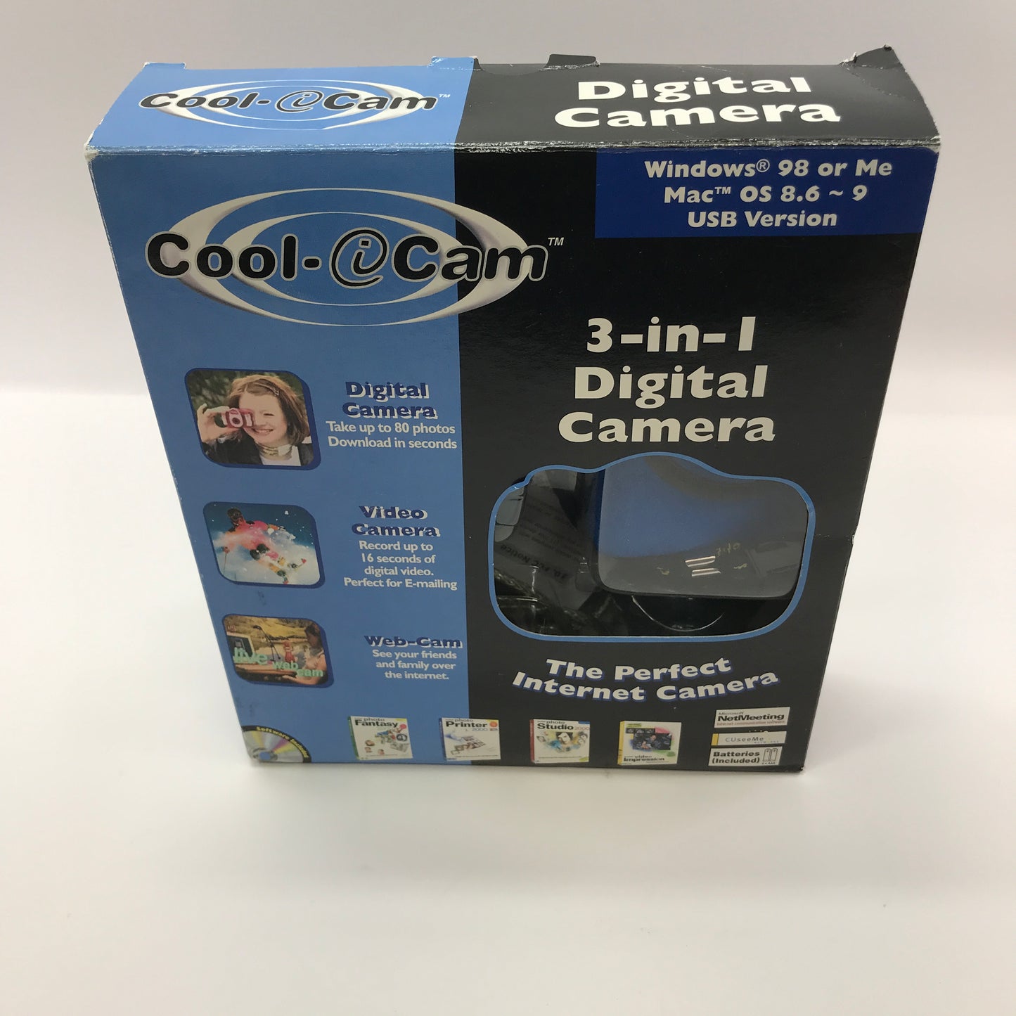 Cool-ICam 3-in-1 Digital Camera Digital Camera CIC-100 w Original Box and Manual
