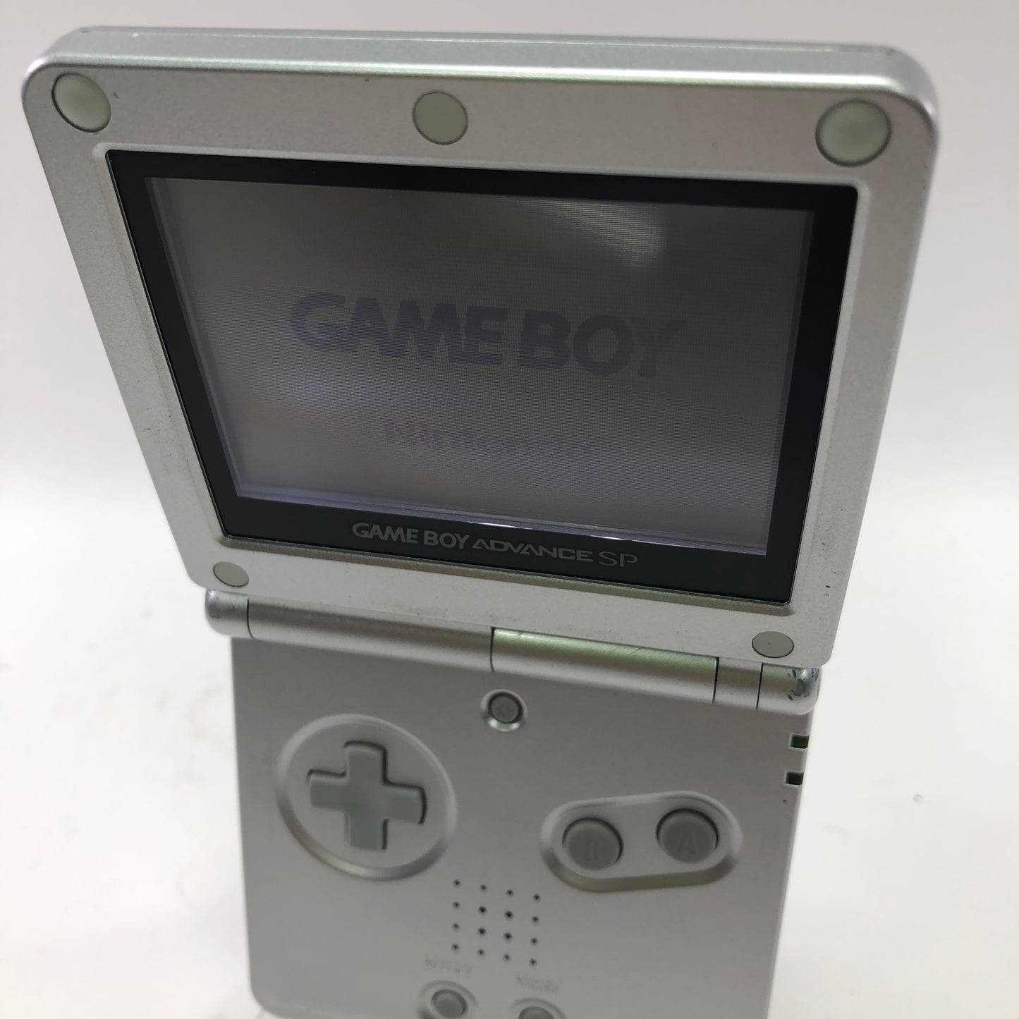 Nintendo Game Boy Advance SP Handheld Game Console AGS-001 Silver Tested