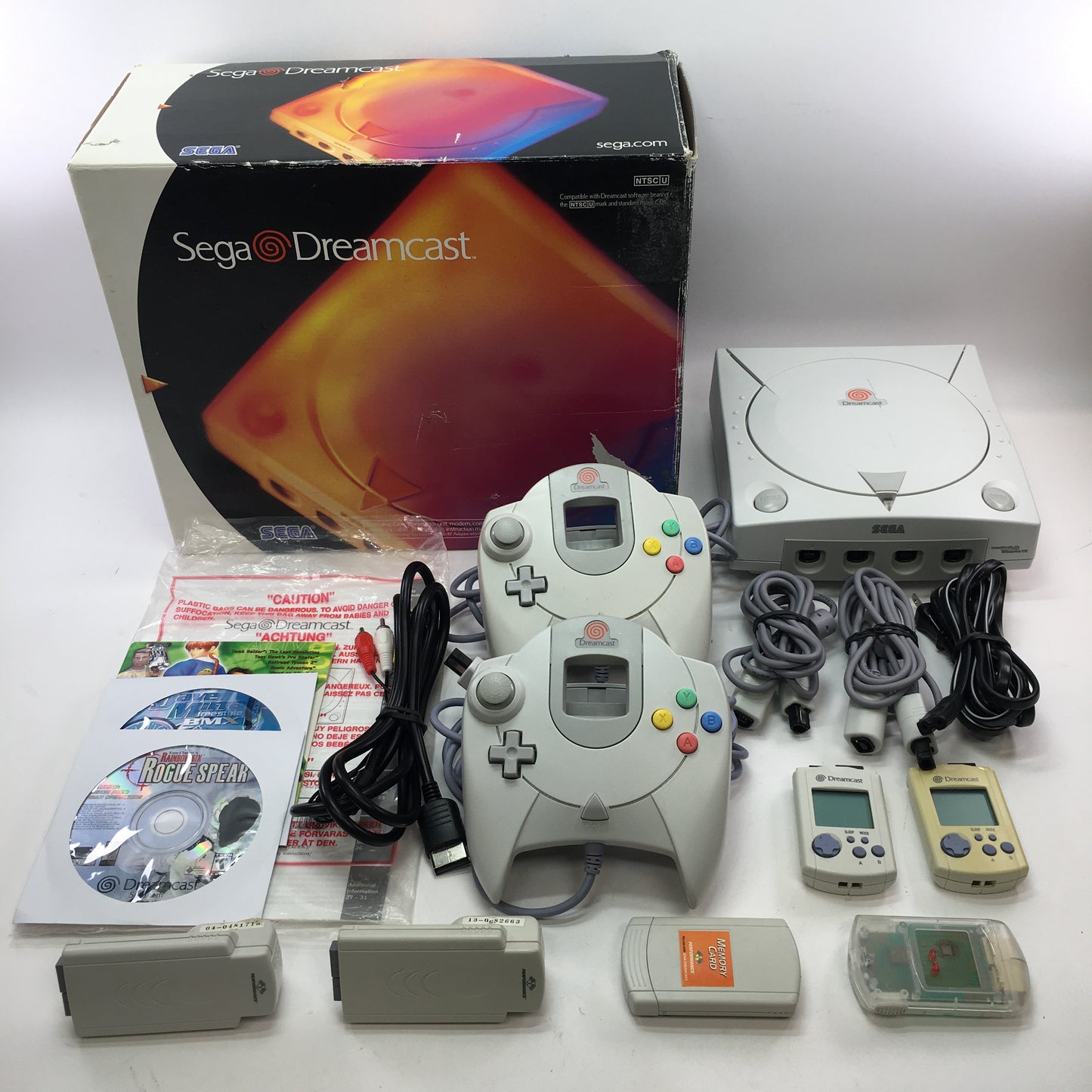 Sega Dreamcast Video Game Console White HKT-3020 Tested