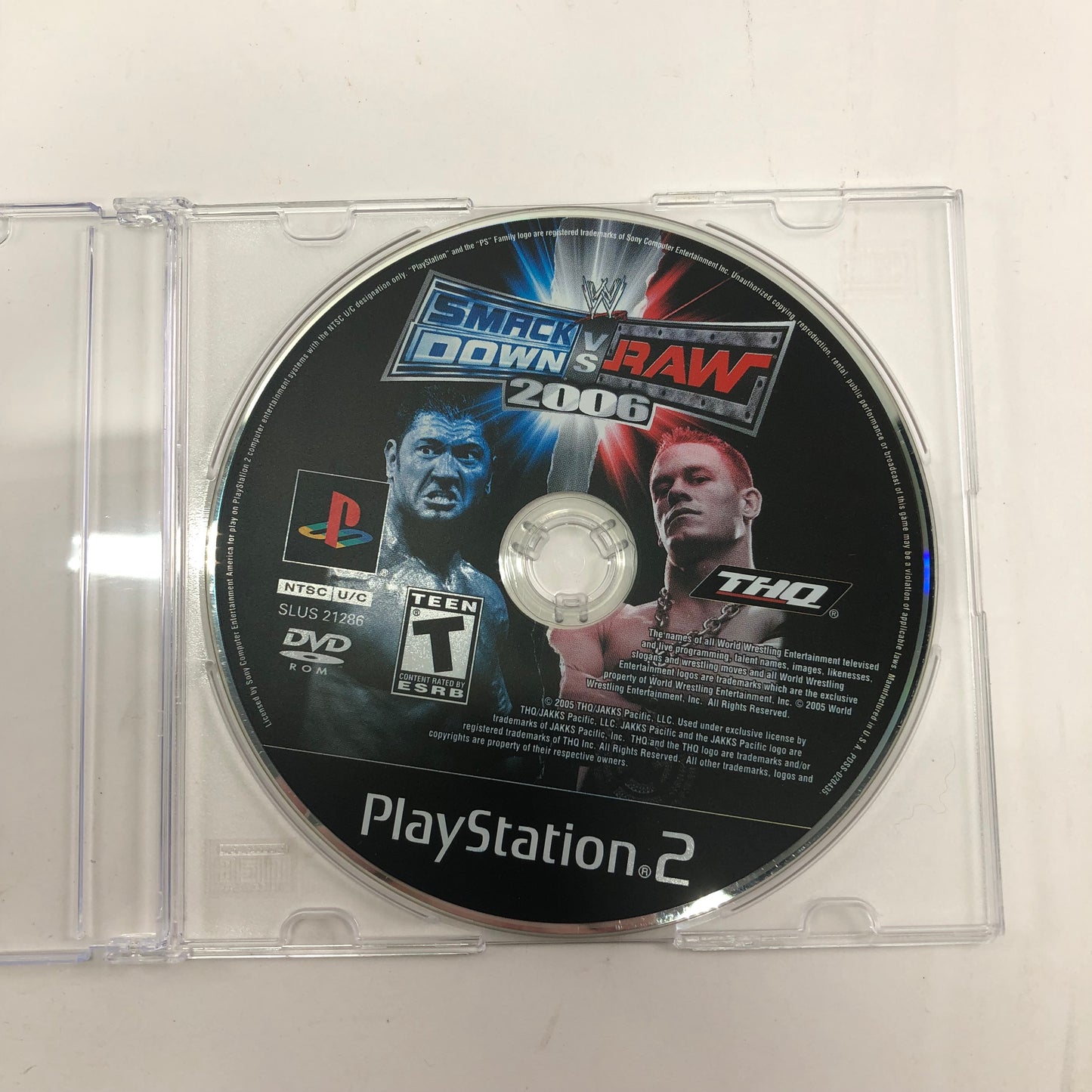 WWE Smackdown vs. Raw 2006 (Sony PlayStation 2 PS2, 2005) Disc Only
