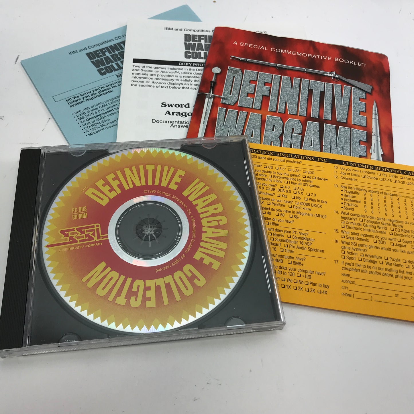 Definitive Wargame Collection (PC, 1995) Complete in Box CIB