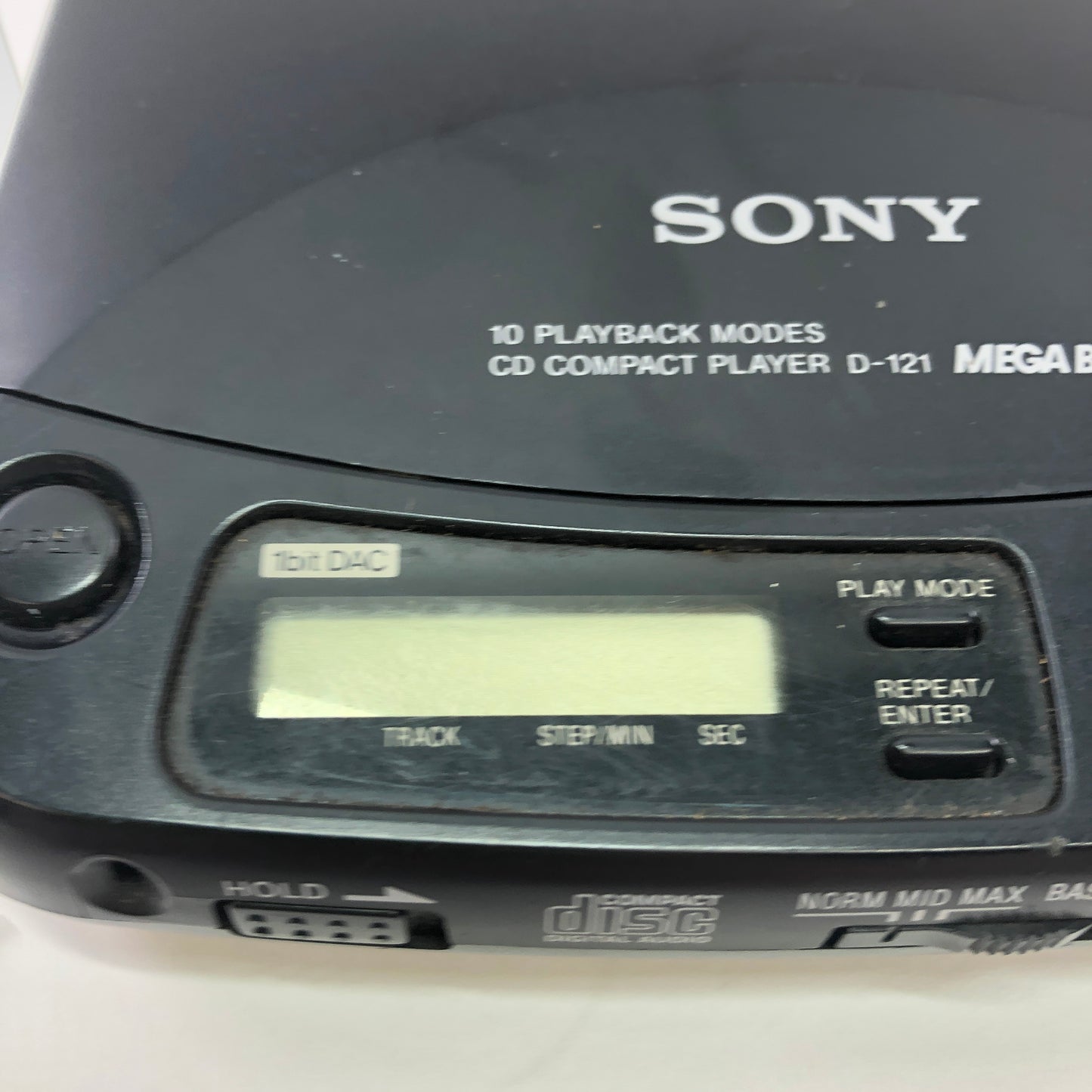 Broken Sony Discman CD Compact Player D-121 MEGA BASS No Power READ
