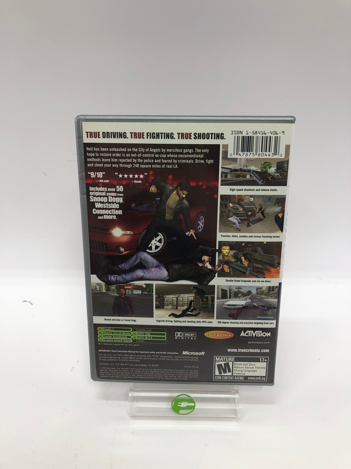 True Crime Streets of LA and BradyGames Strategy Guide Microsoft Original Xbox