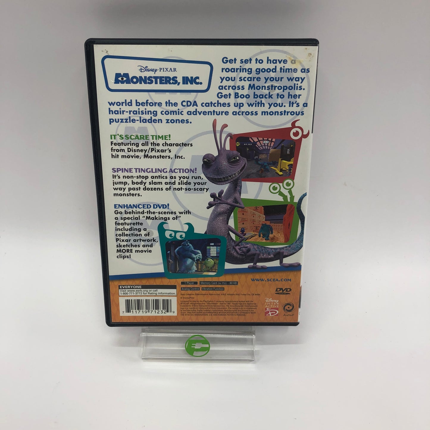 Monsters Inc (Sony PlayStation 2 PS2, 2002)Complete in Original Box w Manual CIB