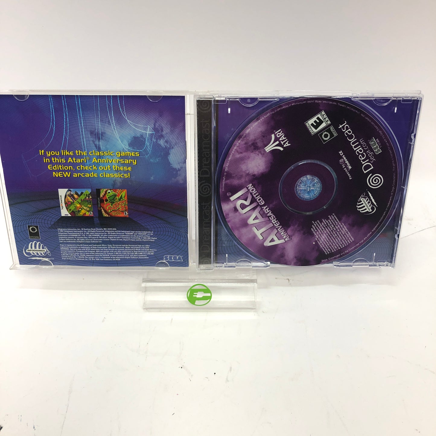 Atari Anniversary Edition (Sega Dreamcast, 2001) Complete in Box w Manual, CIB