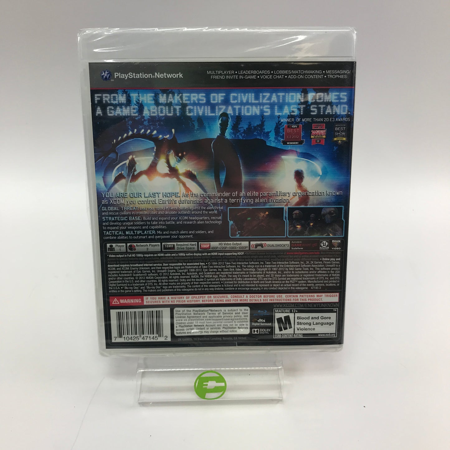 New XCOM Enemy Unknown (Sony PlayStation 3 PS3, 2012) Factory Sealed