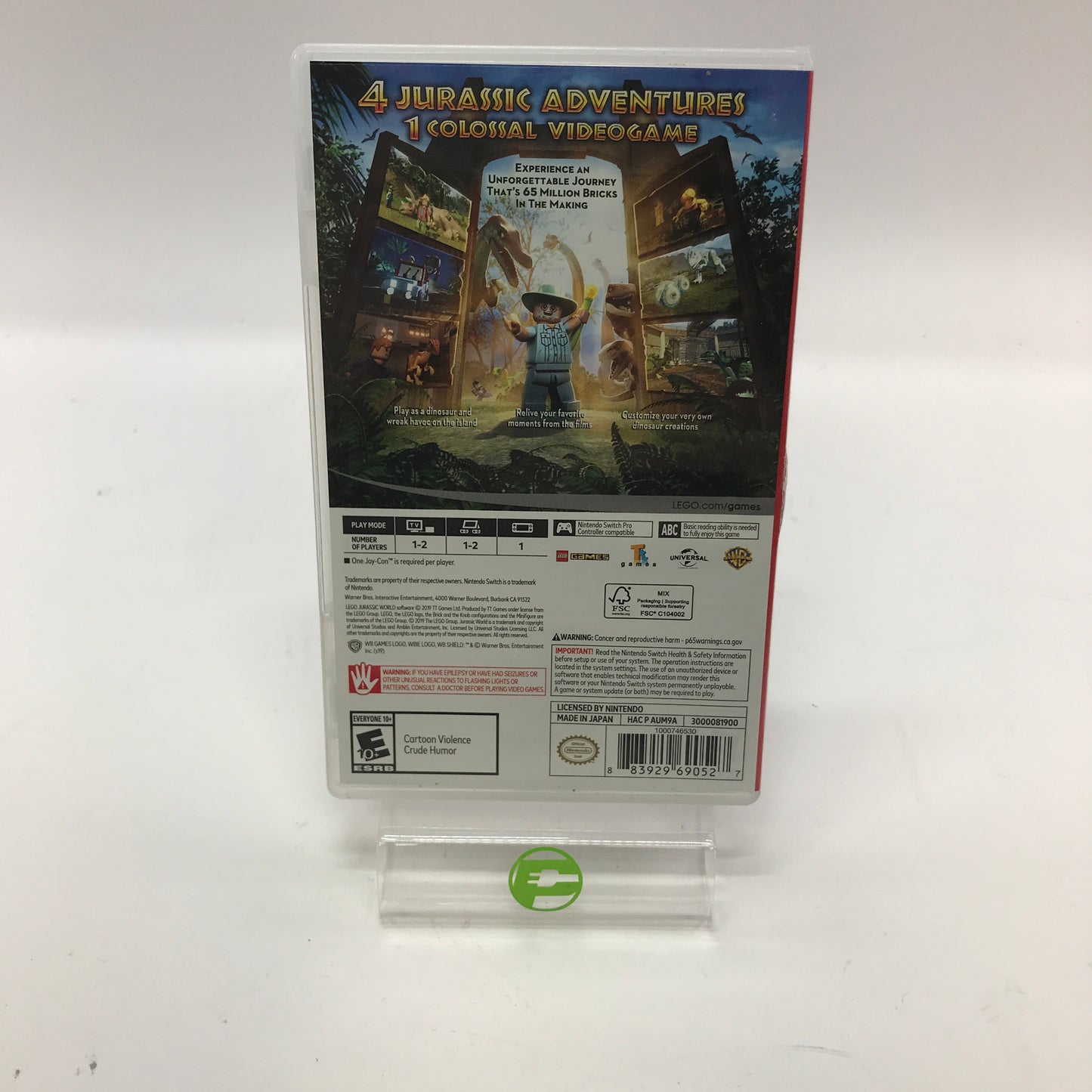 LEGO Jurassic World (Nintendo Switch, 2019) w Original Box