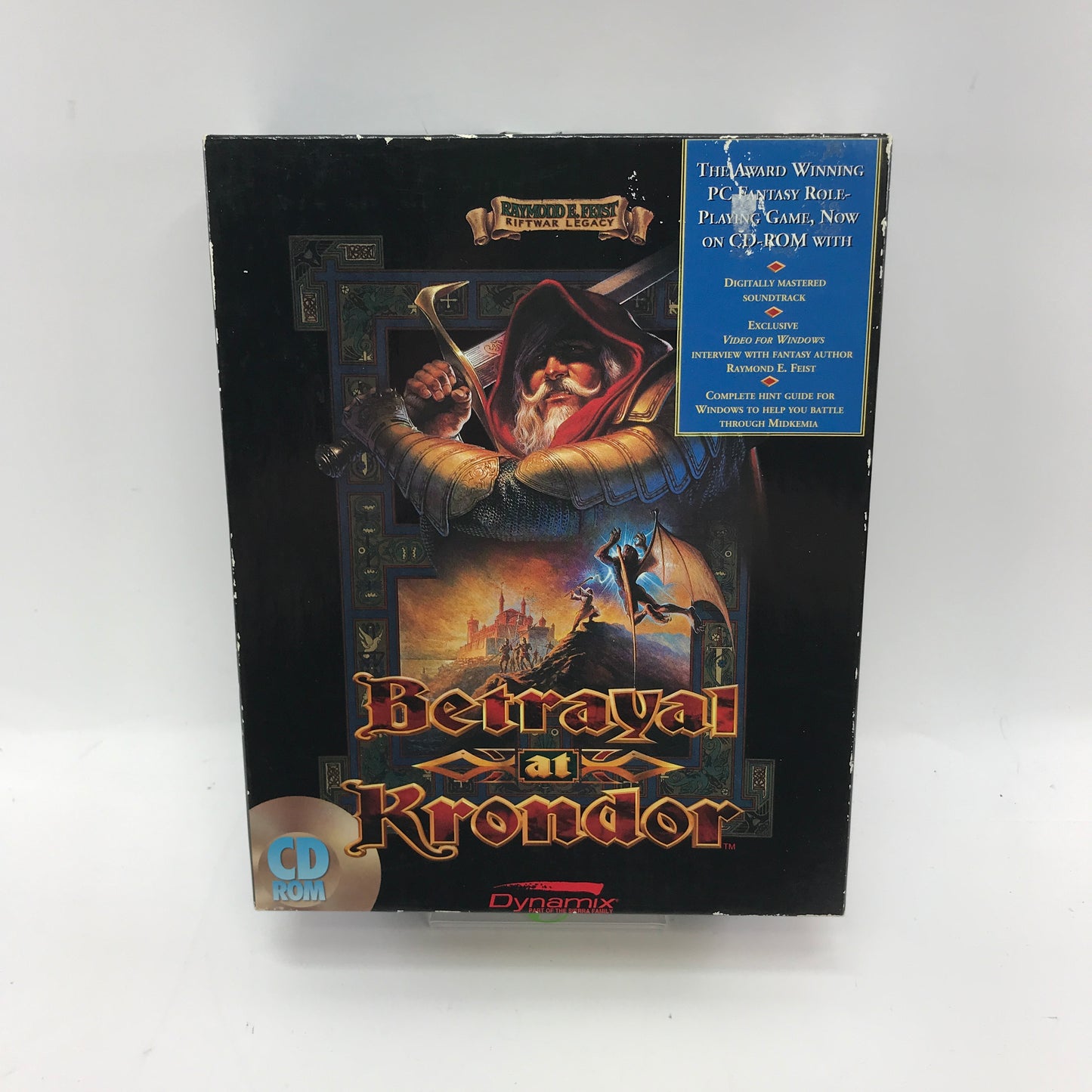 Betrayal at Krondor [CD-ROM] (PC, 1993) Complete in Original Big Box CIB