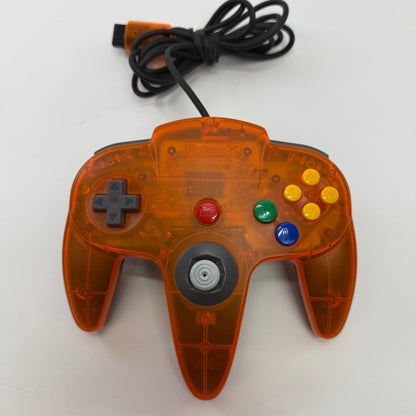Nintendo 64 N64 Original Controller NUS-005 Fire Orange
