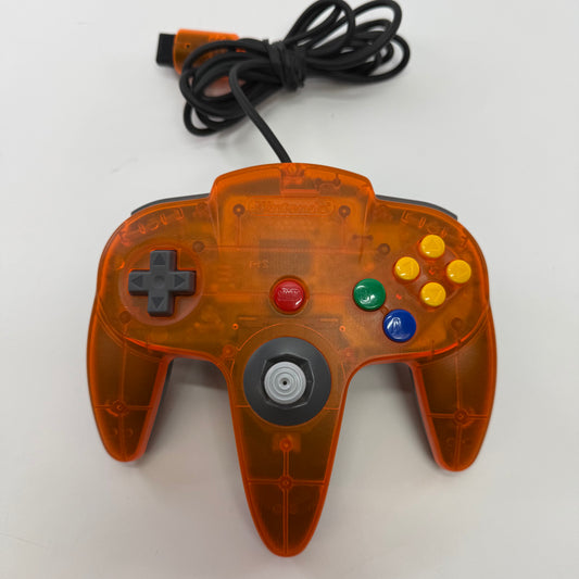 Nintendo 64 N64 Original Controller NUS-005 Fire Orange