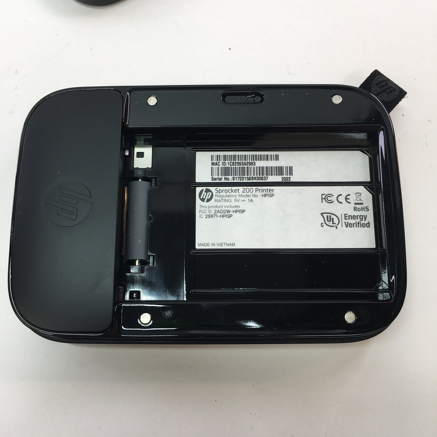 HP Sprocket 200 2nd Edition Portable Photo Printer HPISP Noir