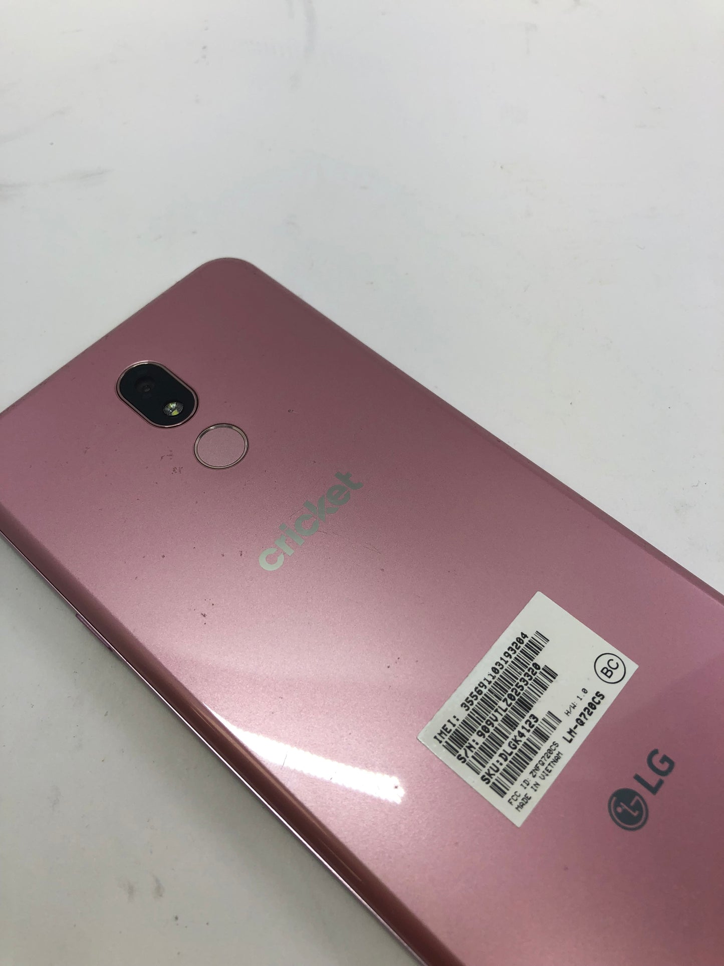 Cricket LG Stylo 5 32GB 10 Pink LM-Q720CS No Stylus