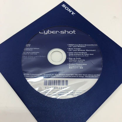 Sony Cybershot DSC-T77 MKM 10.1MP Digital w Instruction Manual 