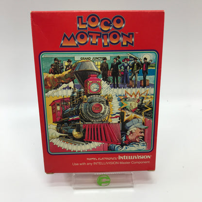 Loco-Motion (Mattel Intellivision, 1981) Complete in Original Box w Overlays CIB