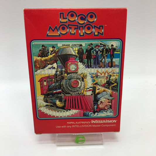 Loco-Motion (Mattel Intellivision, 1981) Complete in Original Box w Overlays CIB