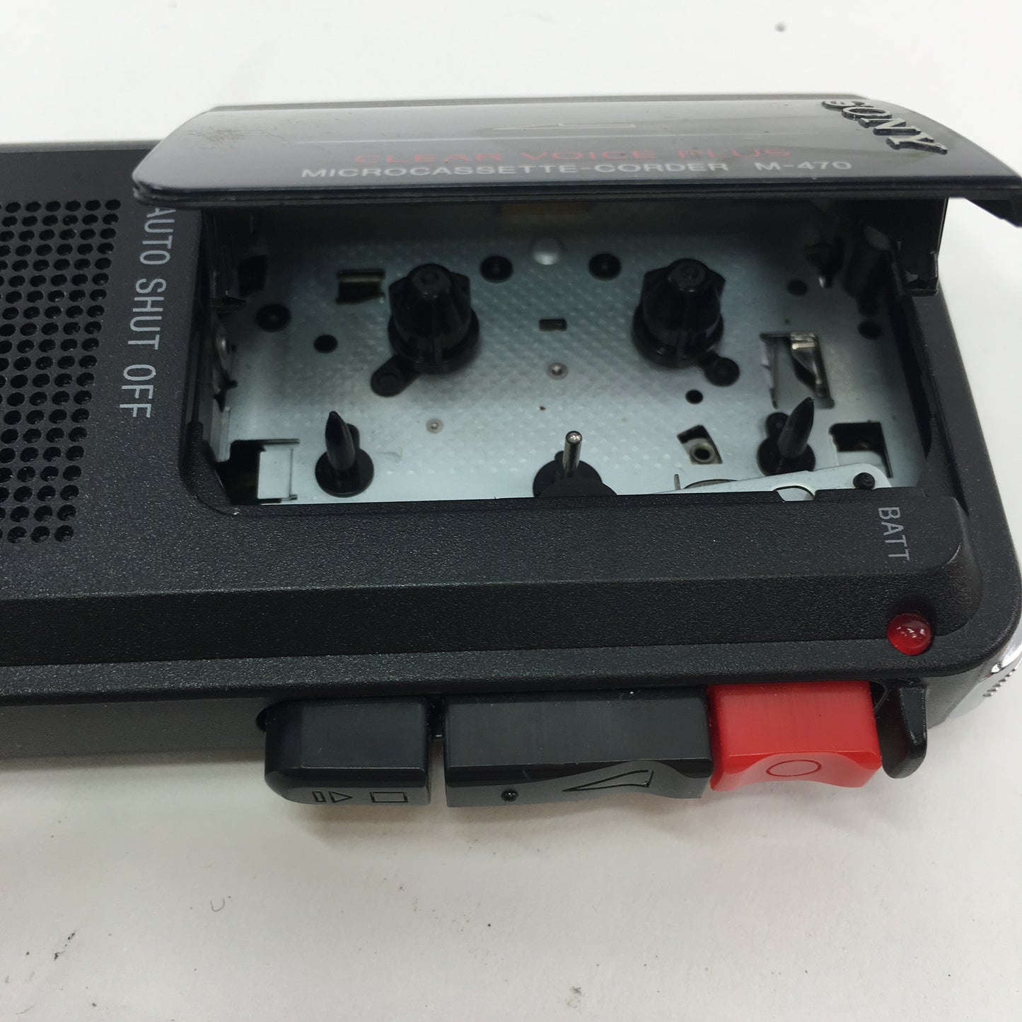 Broken Sony M-470 Cassette Recorder MicroCassette Clear Voice No Power READ