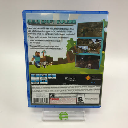 Minecraft: Playstation 4 Edition (Sony PlayStation 4 PS4, 2014)
