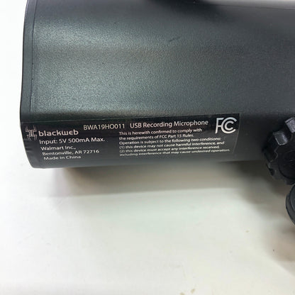 BlackWeb Model BWA19HO011 USB Recording Microphone