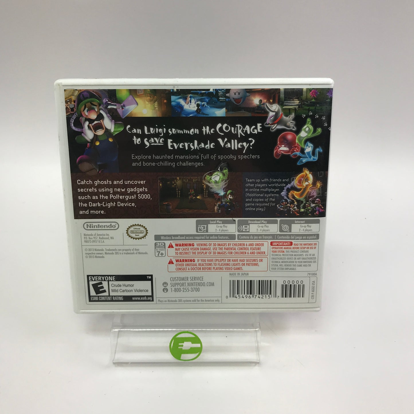 Luigi's Mansion: Dark Moon (Nintendo 3DS, 2013) Complete in Original Box CIB