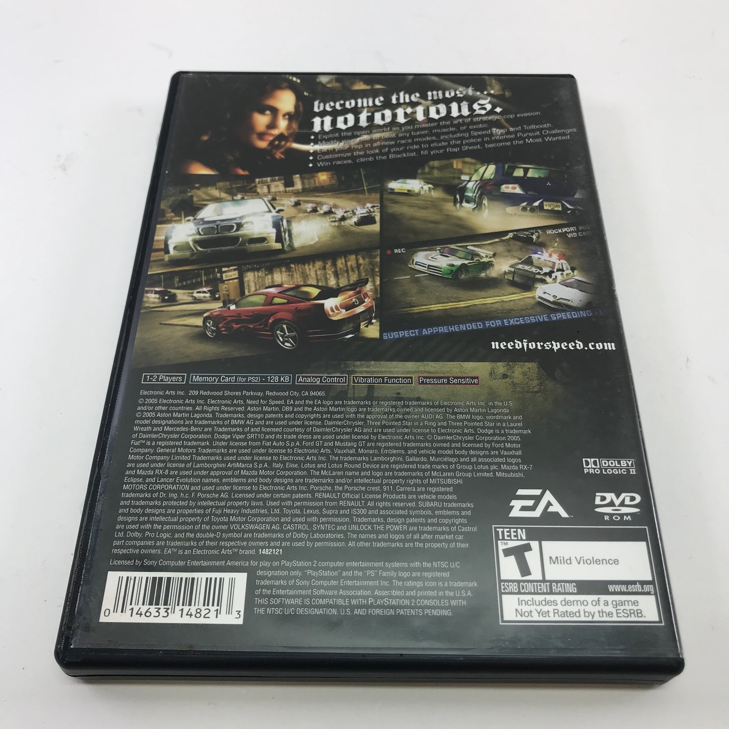 Need for Speed and Midnight Club 3 DUB Edition Bundle for PlayStation 2 (PS2)