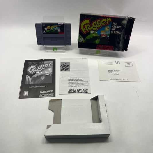Frogger (Super Nintendo SNES, 1997) Complete In Box CIB