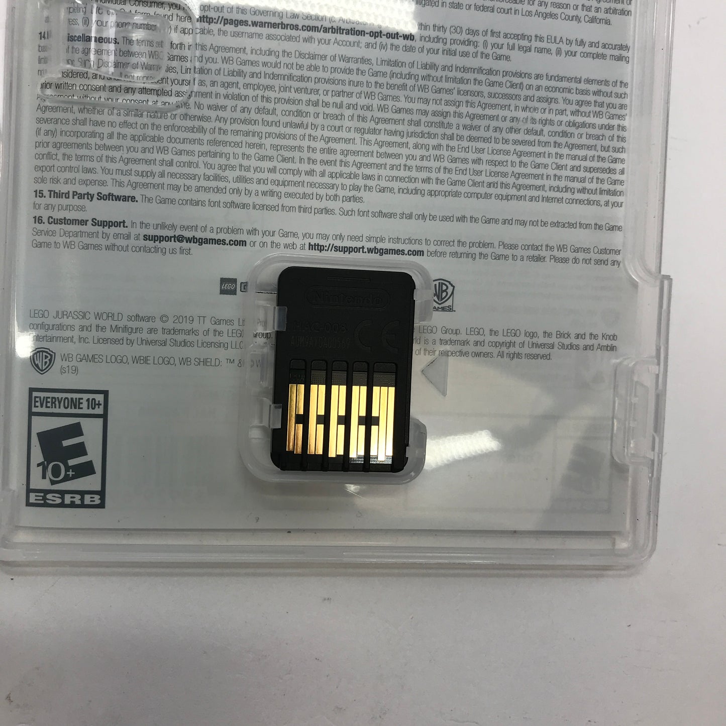 LEGO Jurassic World (Nintendo Switch, 2019) w Original Box