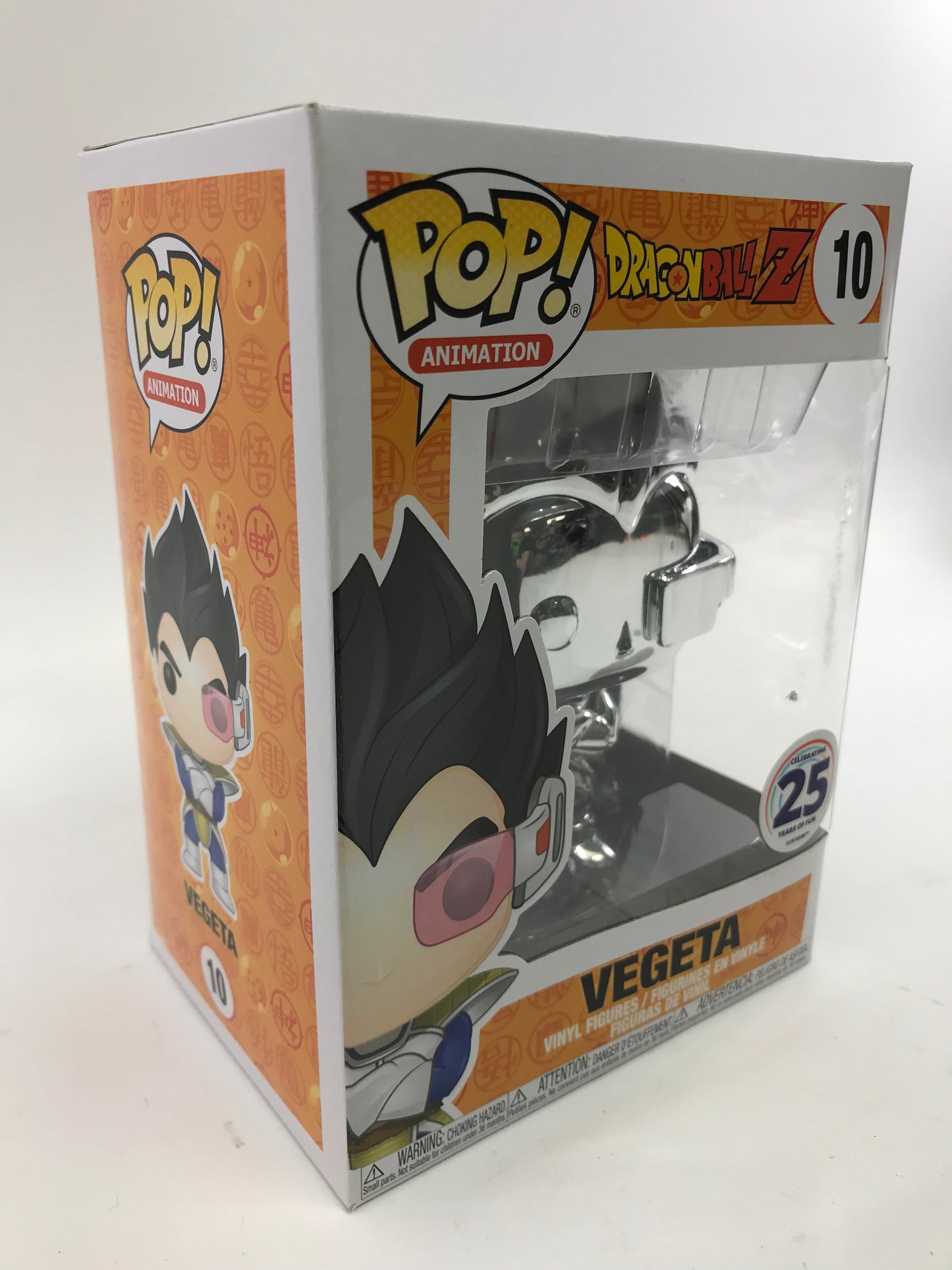 New Funko Pop Animation Vegeta (Silver Chrome) Dragon Ball Z #10 In Box