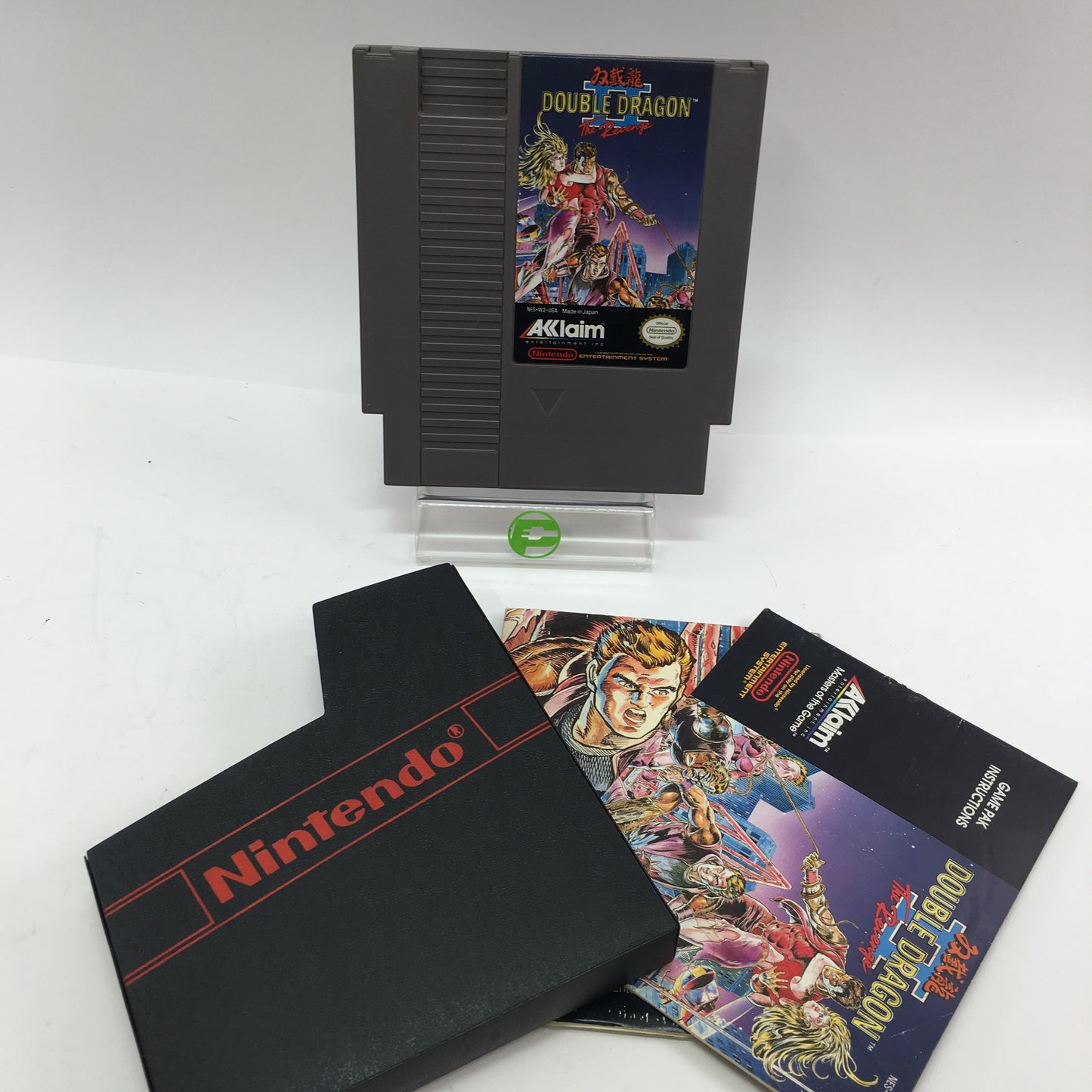 Double Dragon II (Nintendo NES, 1989) Tested and Working w Dust Cover and Manual