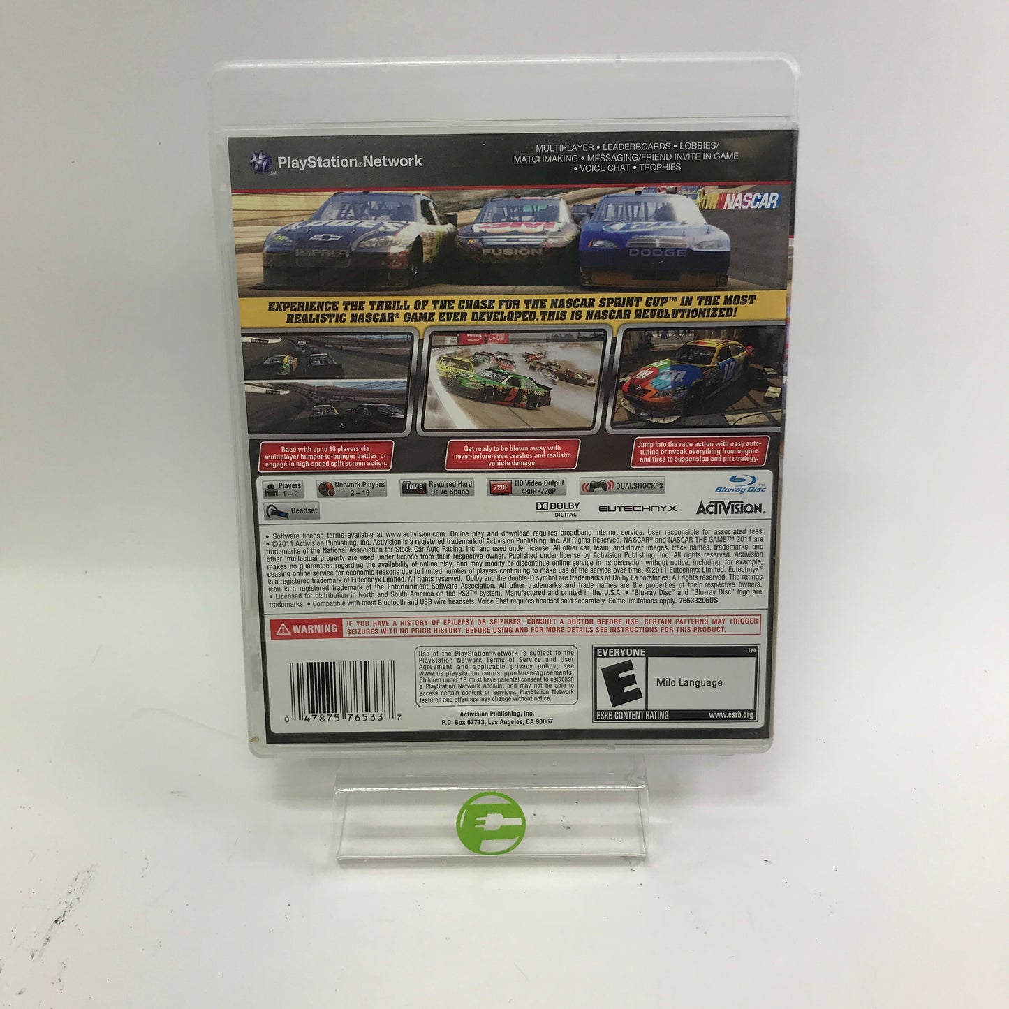 Nascar Playstation 3 PS3 Game Lot [The Game, The Game 2011 and Unleashed]