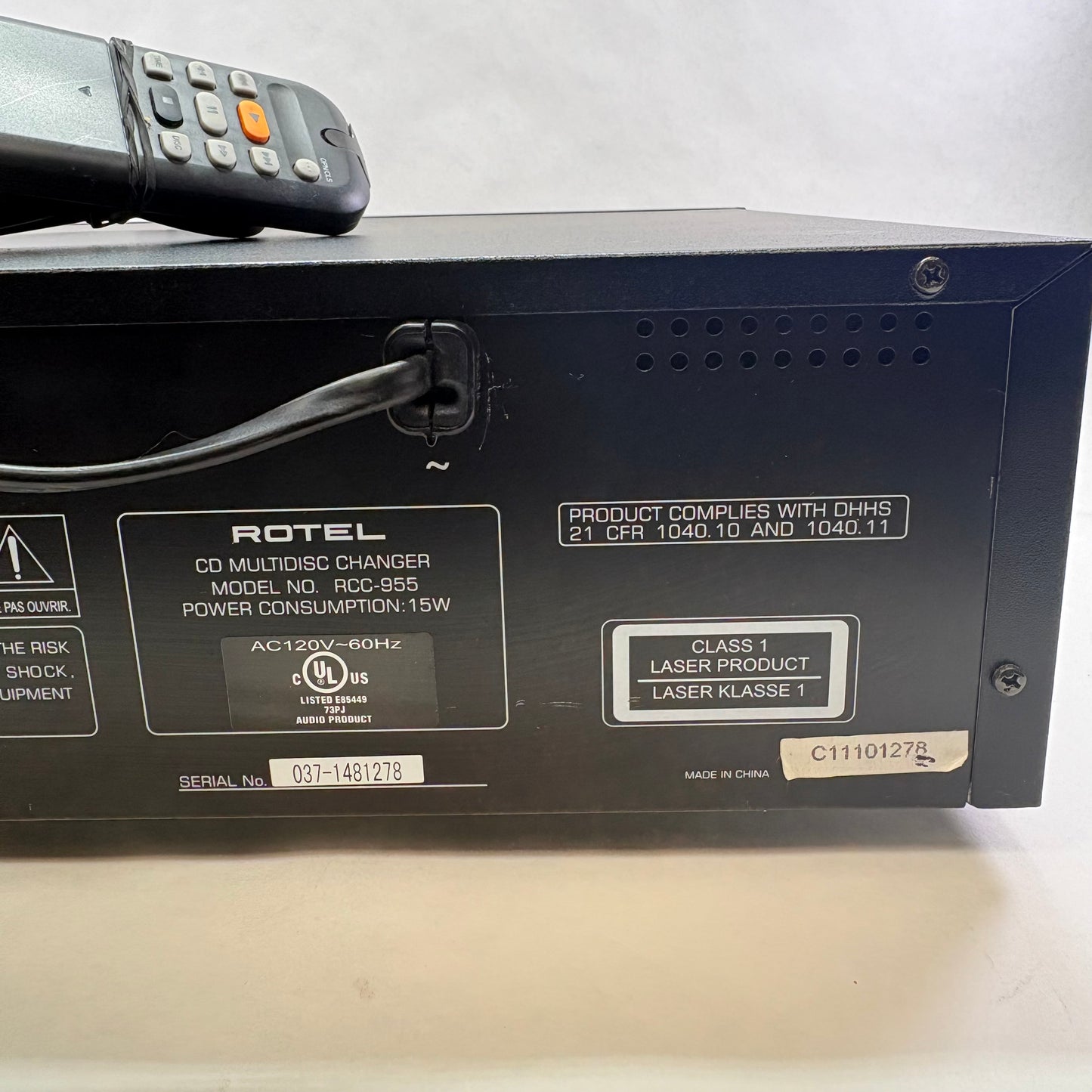 Rotel RC-955 5-Disc Carousel CD Changer