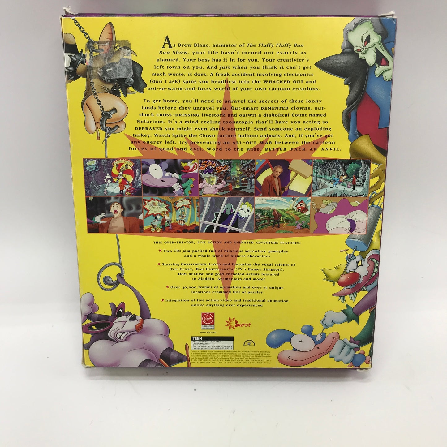 Toonstruck (PC, 1996) Complete in Original Box w/ Manual and Inserts, CIB