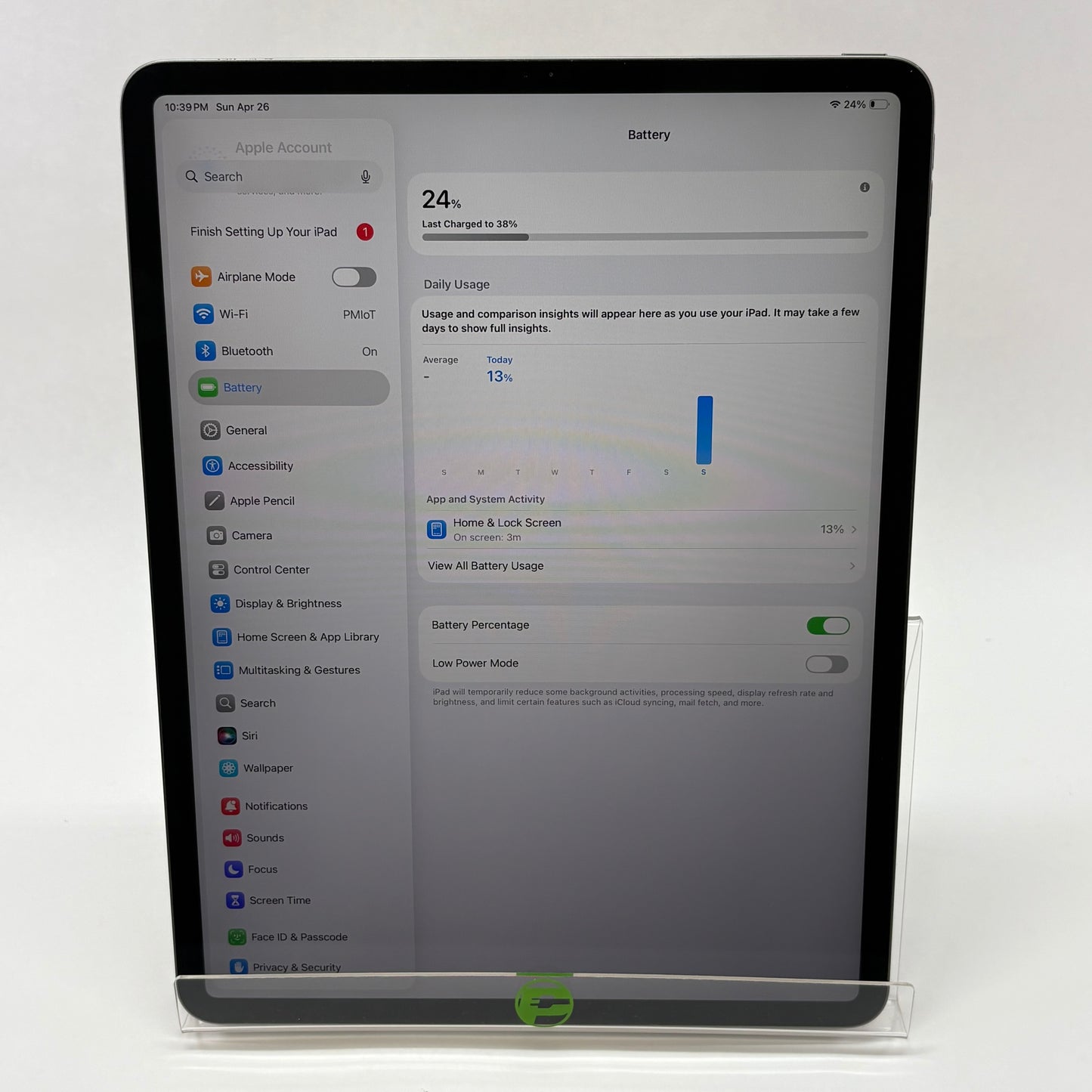 WiFi Only Apple iPad Pro 12.9" 3rd Gen 256GB Space Gray MTFL2LL/A