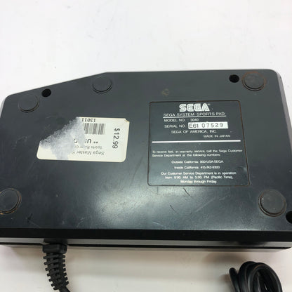 Sega Sports Pad Black Model 3040, Vintage Roller Controller for Sega Systems