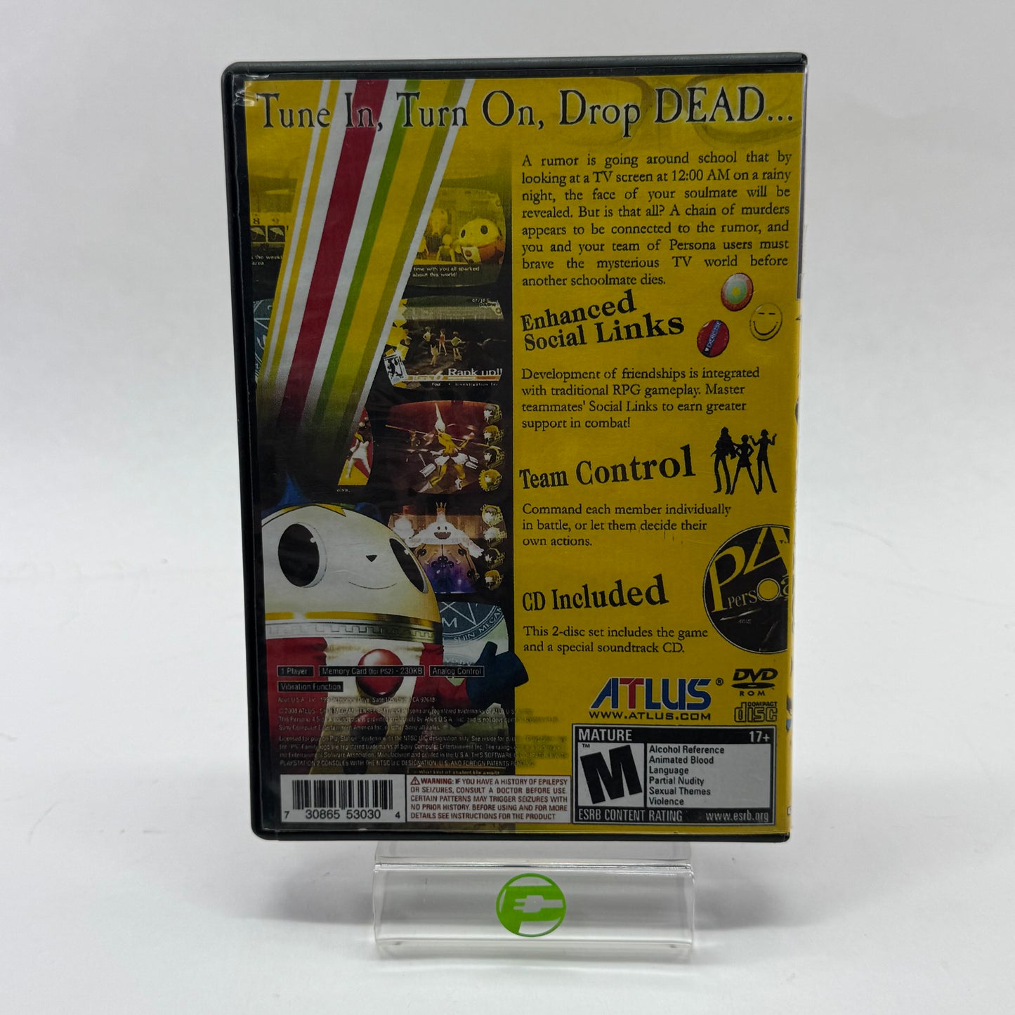 Persona 4 (Sony PlayStation 2 PS2, 2008)