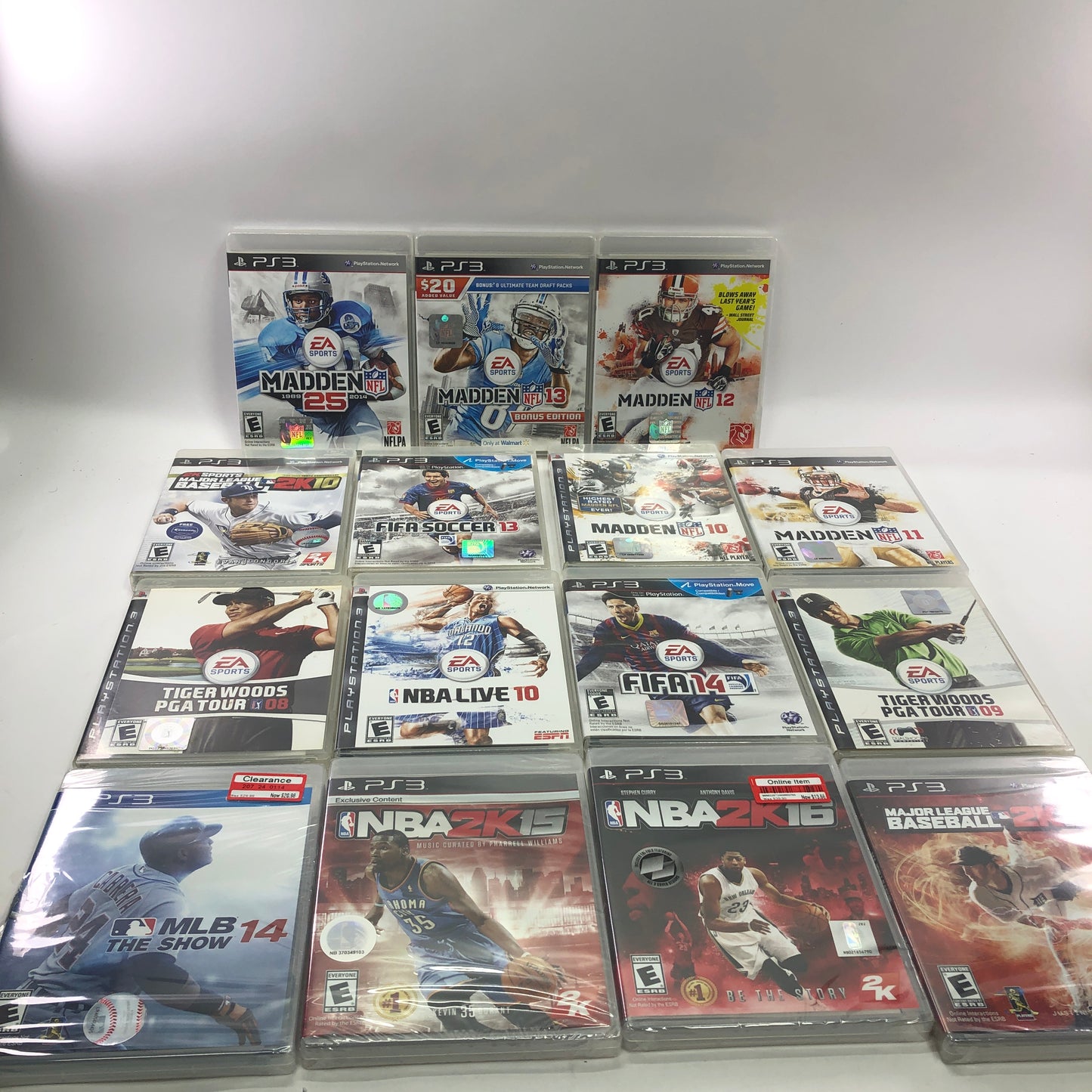 PS3 Sports Collection, 15 PS3 Playstation 3 Games, All CIB, 4 Factory Sealed