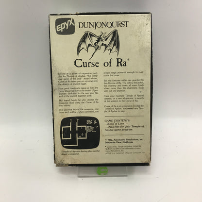 Curse of Ra (Apple TRS-80, 1982) Complete in Original Box CIB
